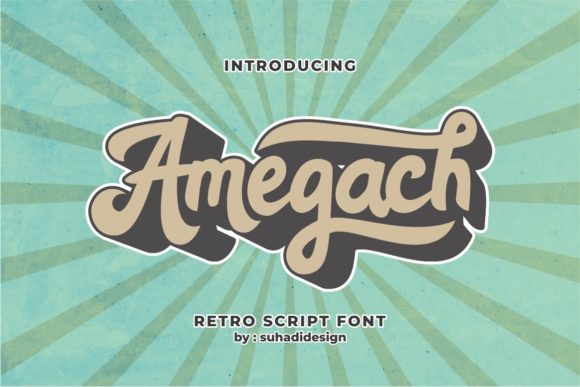 Amegach: The Handwritten Typeface for Authentic Editorial Design