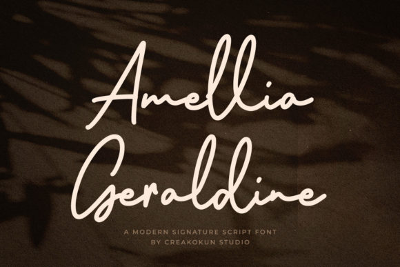 Amellia Geraldine: The Perfect Script Typeface for Handmade Branding