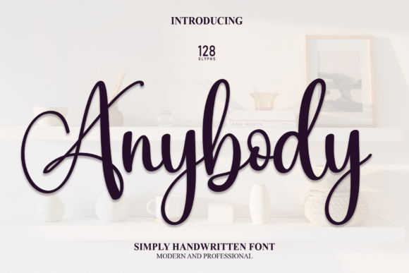 Anybody: A Handwritten Script Font for Modern Editorial Design