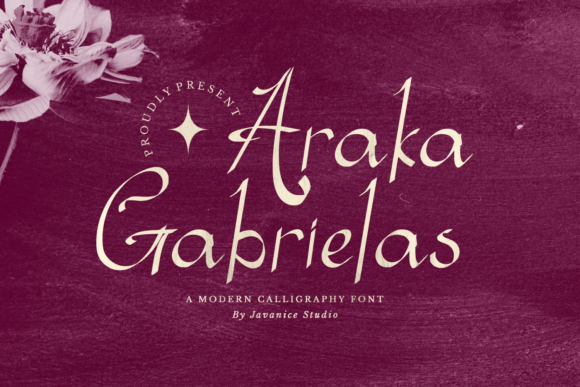 Araka Gabrielas: A Handwritten Typeface for Elegant Editorial Design