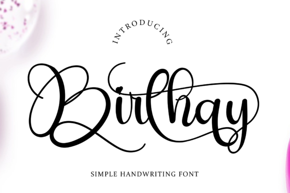 Birthay: The Elegant Handwritten Typeface for Modern Web Design