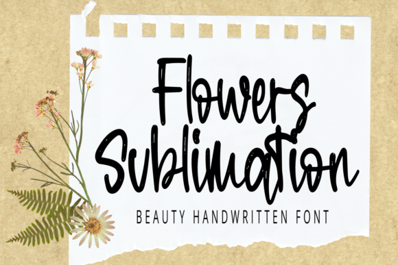 Flowers Sublimation: The Elegant Script Typeface for Modern Web Design