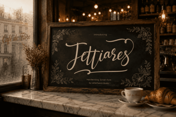 Jettiares: A Delicate Script Typeface for Modern Editorial Design