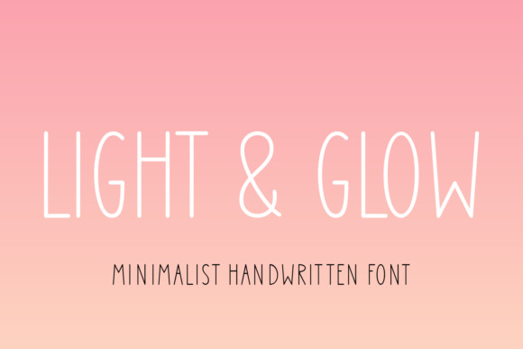 Light Glow: The Handwritten Typeface for Modern Editorial Design