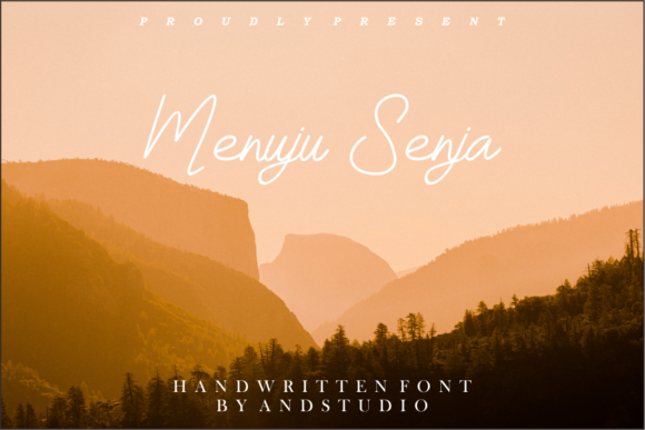 Menuju Senja: The Vintage Script Font for Handmade Crafts