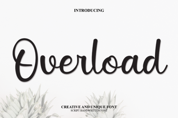 Overload: The Script Font That Elevates Small Business Branding