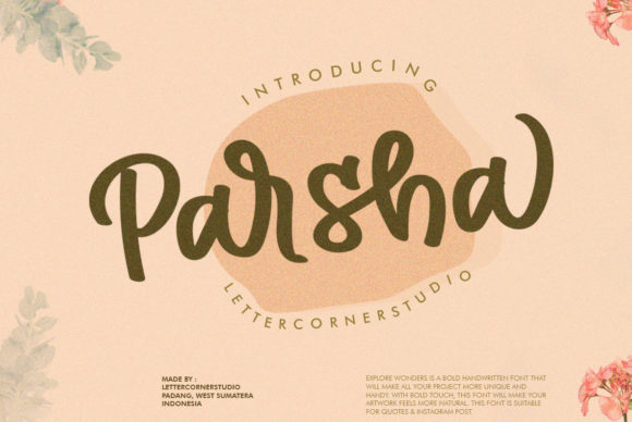 Parsha: The Broken Script Typeface for Modern Branding