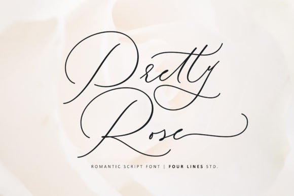 Pretty Rose: A Delicate Handwritten Typeface for Modern Branding