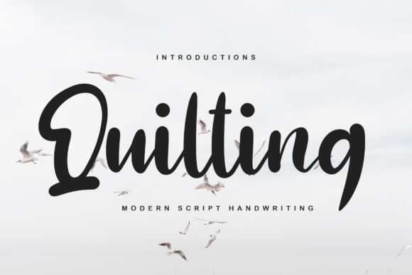 Quilting Font Review: A Dainty Script for Creative Branding