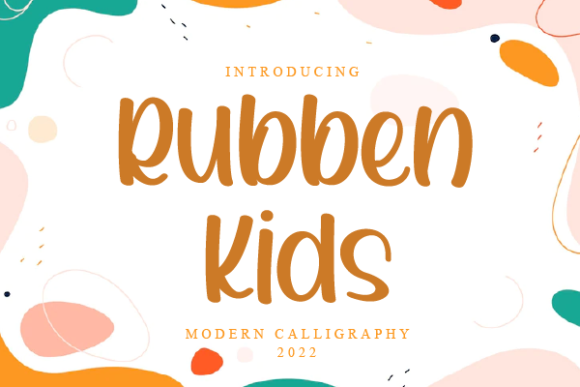 Rubben Kids: A Playful Script Font for Editorial Projects
