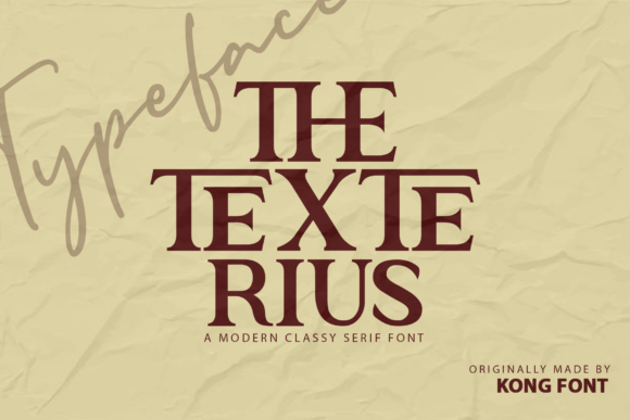 The Texterius: A Modern Serif for Editorial Design and Readable Content