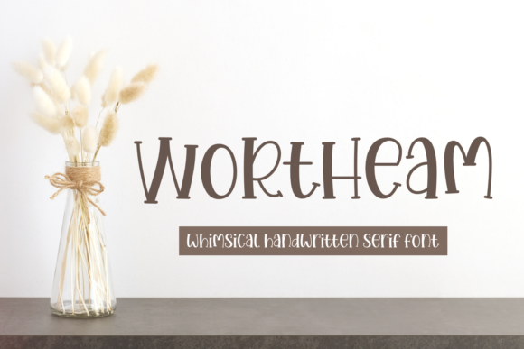 Wortheam: A Whimsical Serif for Editorial Design and Branding